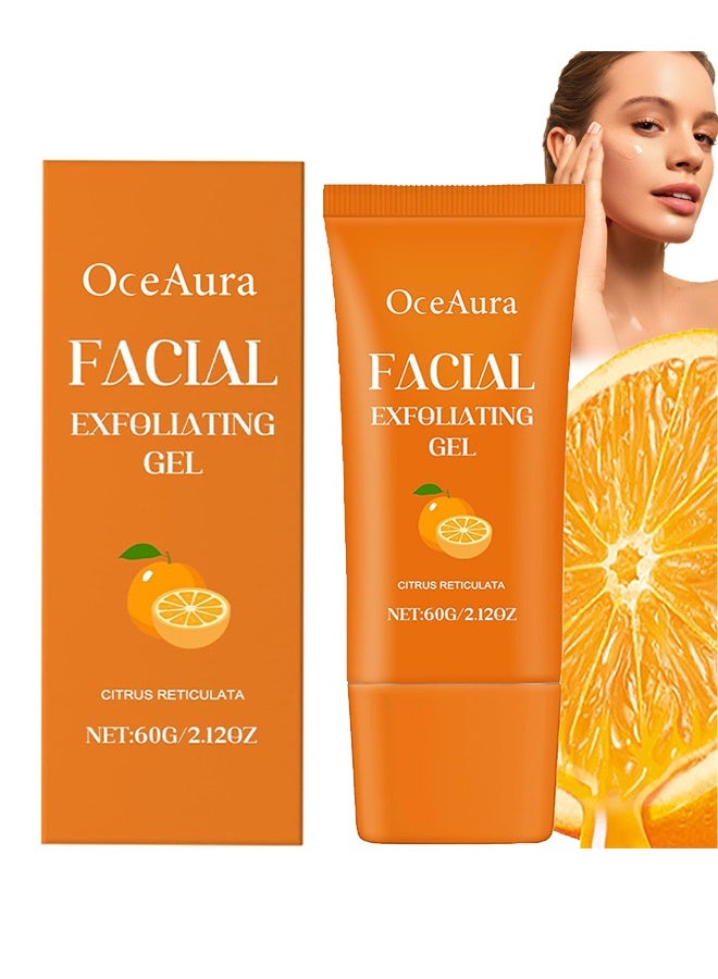  اوساورا جل تقشير الوجه ، مقشر مرطب للوجه بإنزيم البرتقال ، غراء تقشير إزالة الرؤوس السوداء وترطيب البشرة لجميع أنواع البشرة ، 60 جرام - Image 1