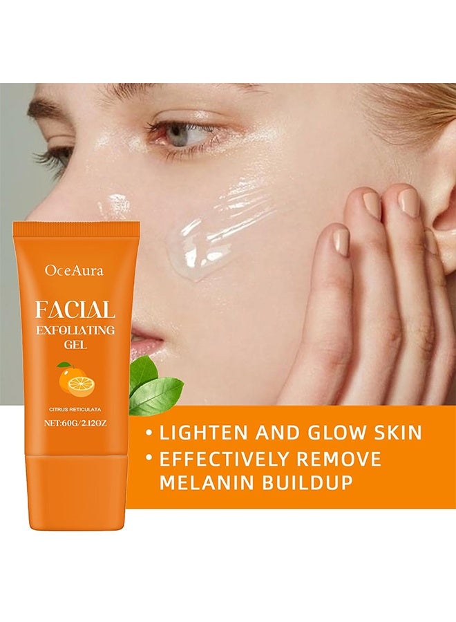  اوساورا جل تقشير الوجه ، مقشر مرطب للوجه بإنزيم البرتقال ، غراء تقشير إزالة الرؤوس السوداء وترطيب البشرة لجميع أنواع البشرة ، 60 جرام - Image 2