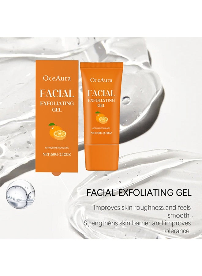  اوساورا جل تقشير الوجه ، مقشر مرطب للوجه بإنزيم البرتقال ، غراء تقشير إزالة الرؤوس السوداء وترطيب البشرة لجميع أنواع البشرة ، 60 جرام - Image 3