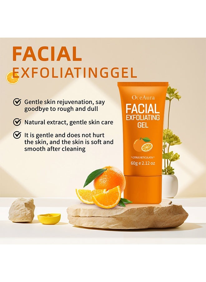  اوساورا جل تقشير الوجه ، مقشر مرطب للوجه بإنزيم البرتقال ، غراء تقشير إزالة الرؤوس السوداء وترطيب البشرة لجميع أنواع البشرة ، 60 جرام - Image 4