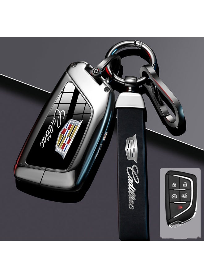 كاديلاك حالة حماية مفتاح السيارة المتقدمة مناسبة لكاديلاك XT5 ، XT6 ، CT6 ، XT4 ، XT ، SCT5 ، ATSL عالية الجودة مفتاح السيارة حالة القشرة المعدنية - Image 1