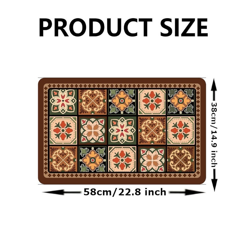 Arviz Dish Drying Mat for Kitchen Counter, Water Absorbent mat Drying mat for Kitchen Utensils, Placemat for Dish Drying with Non-Slip Rubber Backed, Counter Top Drain Sink Mat for Kitchen & Home - Image 2