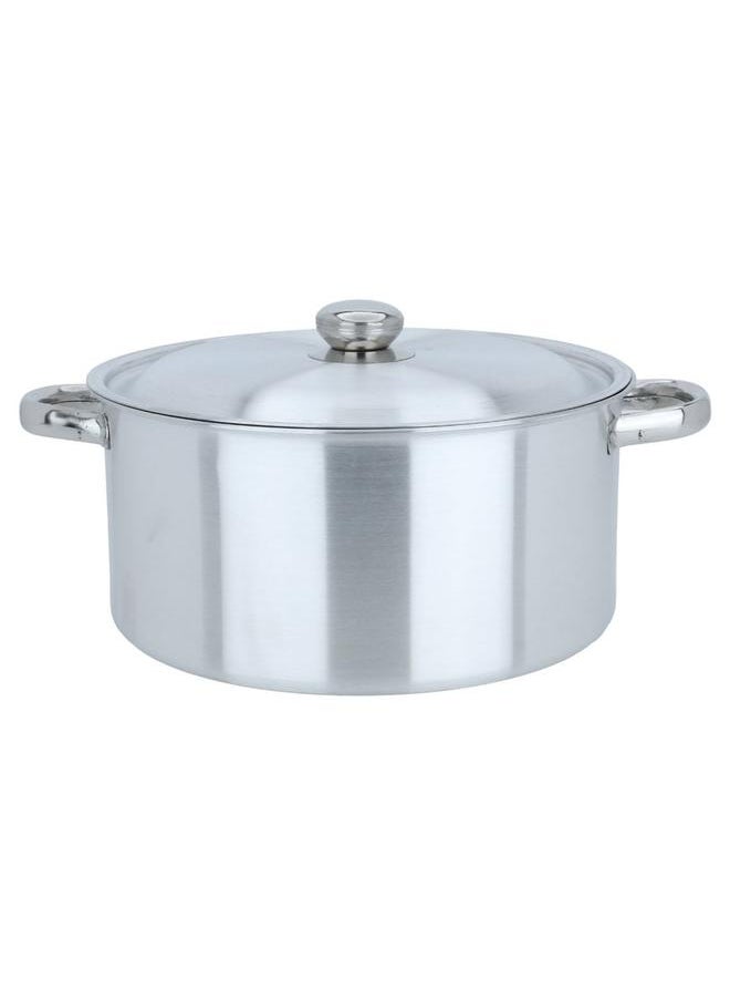 Aluminum Pot With Lid And Handles 28 Cm Round Silver - pzsku/Z06A49DD0732E8057B2B9Z/45/_/1737886649/892a2a7d-9b6c-4920-982c-9ecdc122b1b3