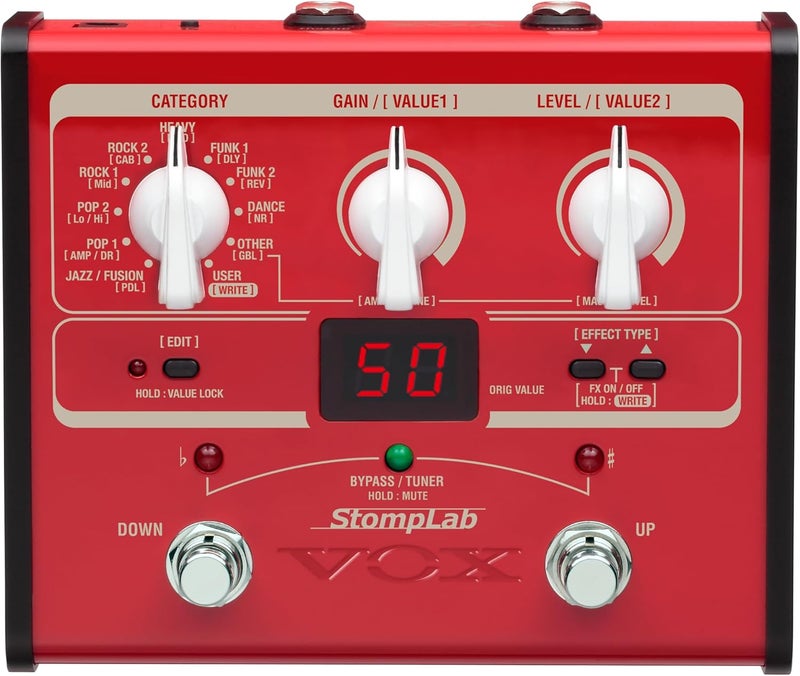 VOX StompLab 1B Multi-Effects Modeling Pedal for Bass Guitar - Image 1