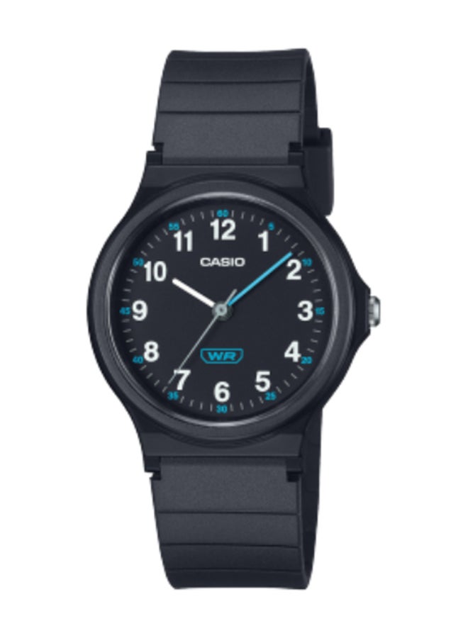 CASIO Analog Resin Band Round  Shape  Wrist Watch LQ-24B-1BDF