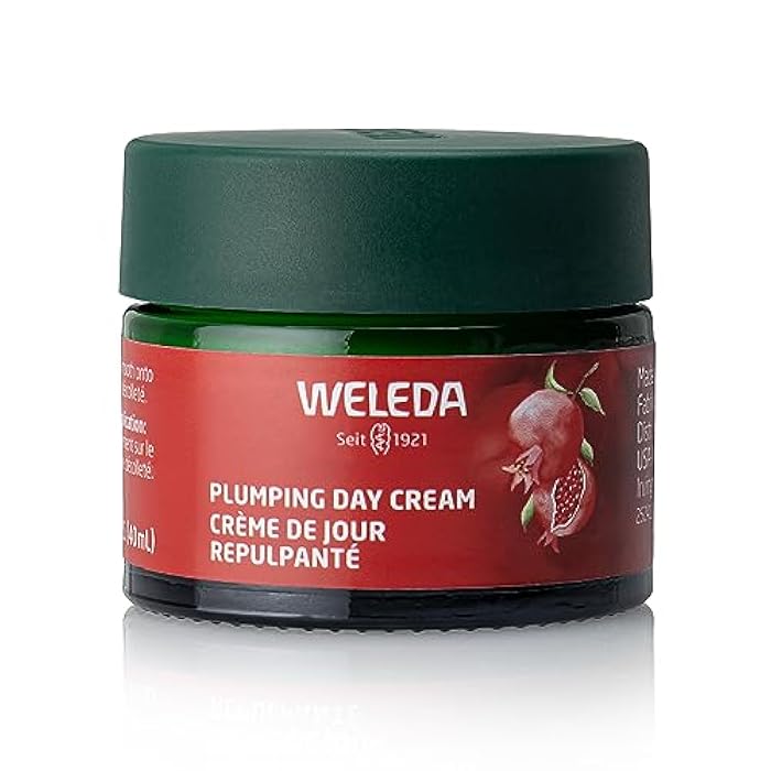 Weleda Face Care Plumping Day Cream, 1.3 Fluid Ounce, Plant Rich Moisturizer with Pomegranate and Maca Root Peptides - Image 1