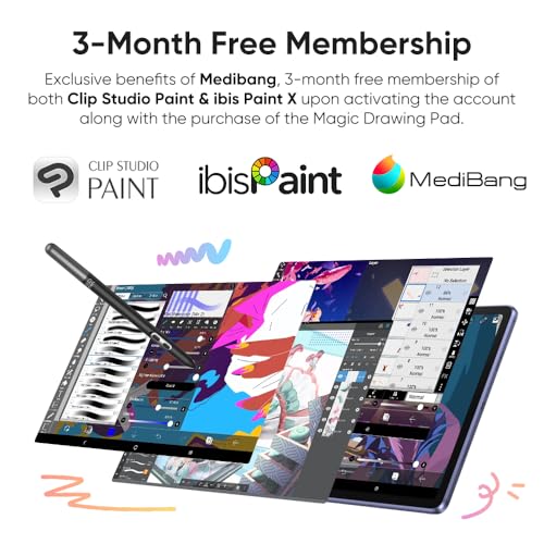 XP-PEN لوحة الرسم السحرية XPPen بحجم 12.2 بوصة لوح رسم مستقل لا يحتاج إلى كمبيوتر مع 16384 مستوى ضغط قلم X3 برو رفيع دعم الميل شاشة تشبه الورق 8GB + 256GB لفناني الرسم الرقمي - Image 5