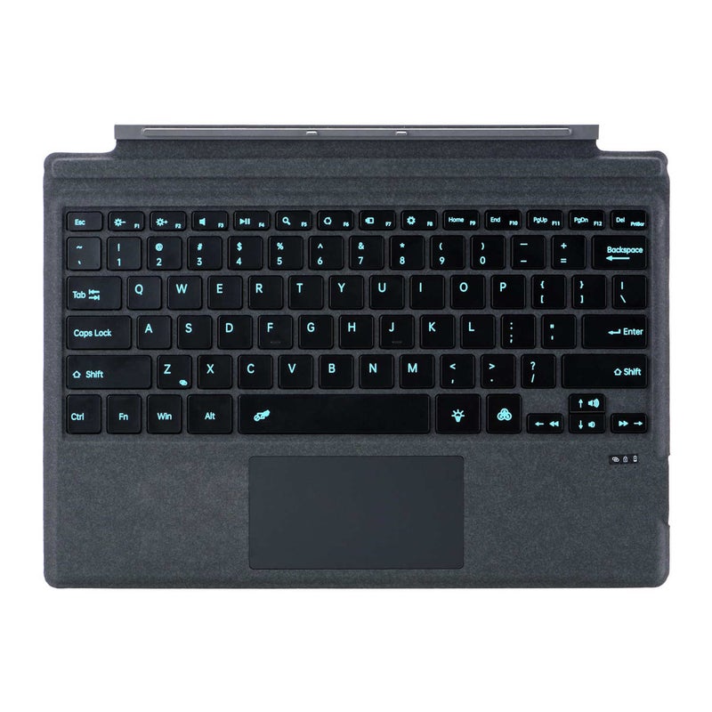 Slim Bluetooth Keyboard: 12.3 Inch Dark Grey, Multi-Touch Precision Touchpad - Magnetic Detachable, Auto-Reconnect Wireless Tablet Keyboard for Microsoft Surface Pro 3/4/5/6/7/7 Plus Users - Image 1