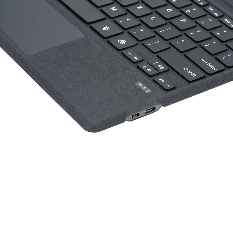 Slim Bluetooth Keyboard: 12.3 Inch Dark Grey, Multi-Touch Precision Touchpad - Magnetic Detachable, Auto-Reconnect Wireless Tablet Keyboard for Microsoft Surface Pro 3/4/5/6/7/7 Plus Users - Image 2
