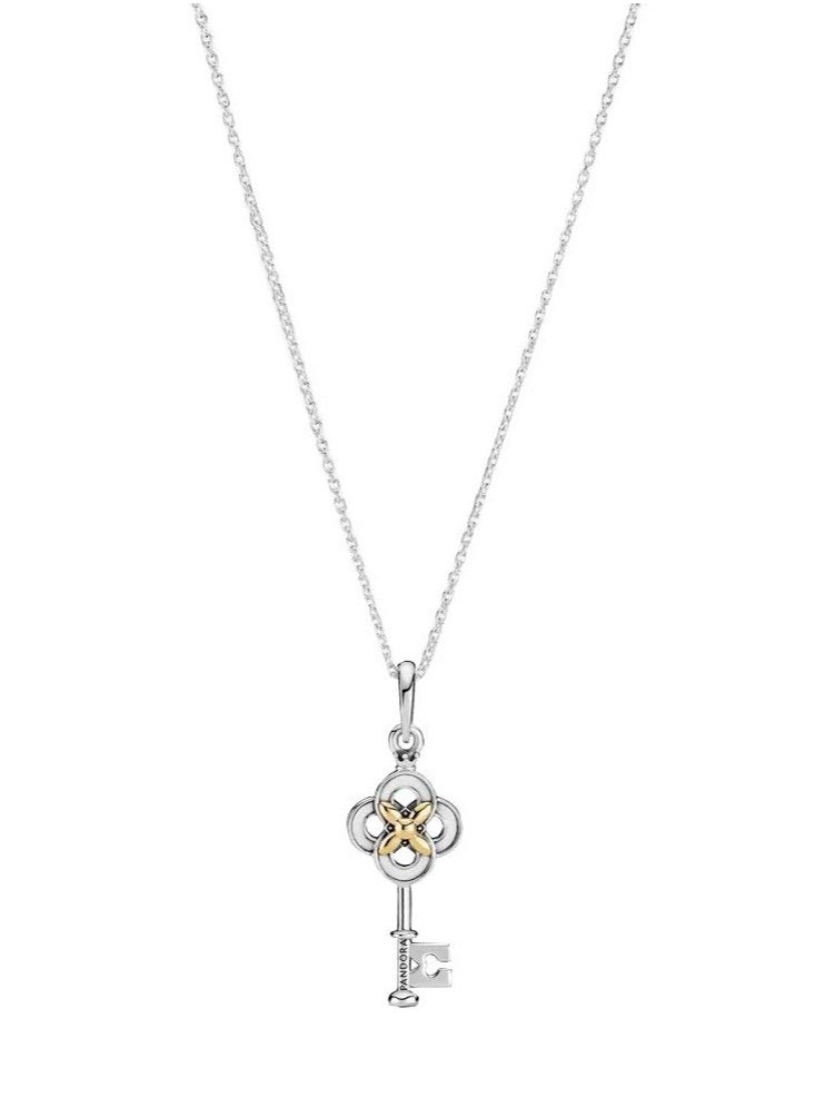 PANDORA Two-Tone Key And Flower Necklace - pzsku/Z06A5012620EAF7417C5AZ/45/_/1729909036/a3f1b2af-c66c-43a9-a175-023205b14dd6