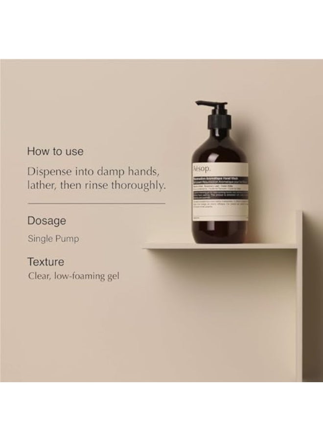 أيسوب غسول يدين عطر الإحياء | حمضي، خشبي، عشبي | منظف لطيف للبشرة المرطبة | 500 مل / 16.9 أونصة - Image 2