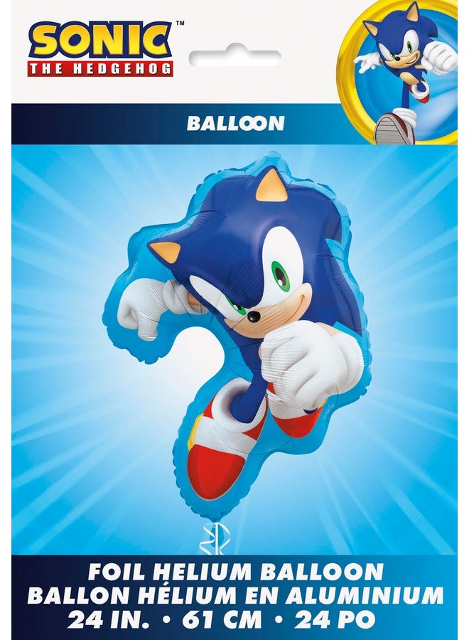 Unique Sonic The Hedgehog Foil Balloons Set of 2 | Multicolor With Sticker | Birthday Party Decorations | Officially Licensed - Image 2