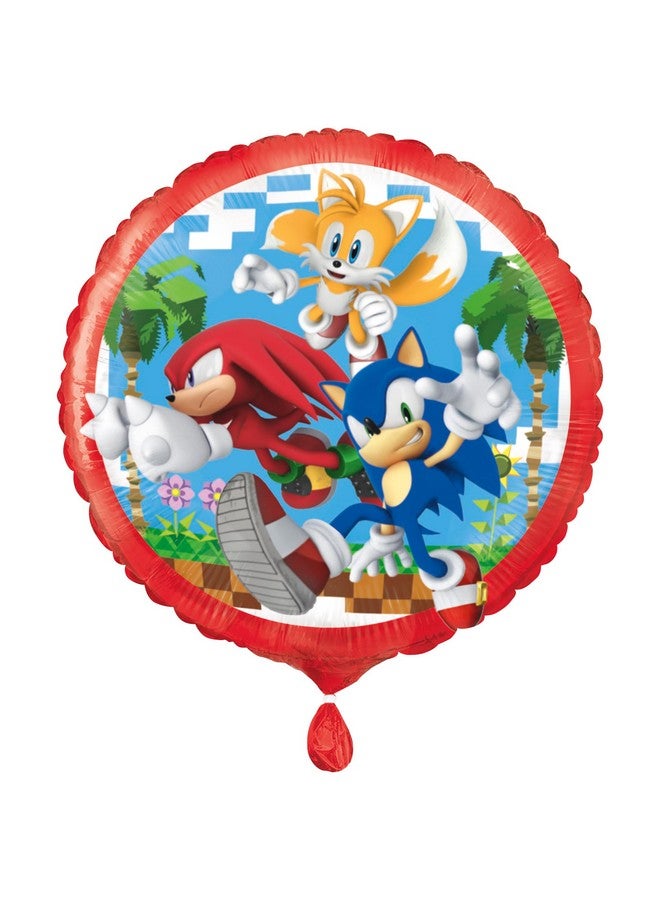 Unique Sonic The Hedgehog Foil Balloons Set of 2 | Multicolor With Sticker | Birthday Party Decorations | Officially Licensed - Image 5