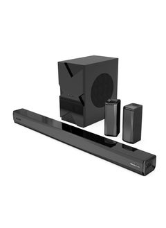 Powerology Wireless Home Theater Sound Bar 5.1 Immersive Audio 5.1CH Dolby Audio, 735W Audio Max Power (P.M.P.O), 6.5" Powerful Woofer, Cinema Quality, Bluetooth 5.0, LED Display - Black  - Image 1