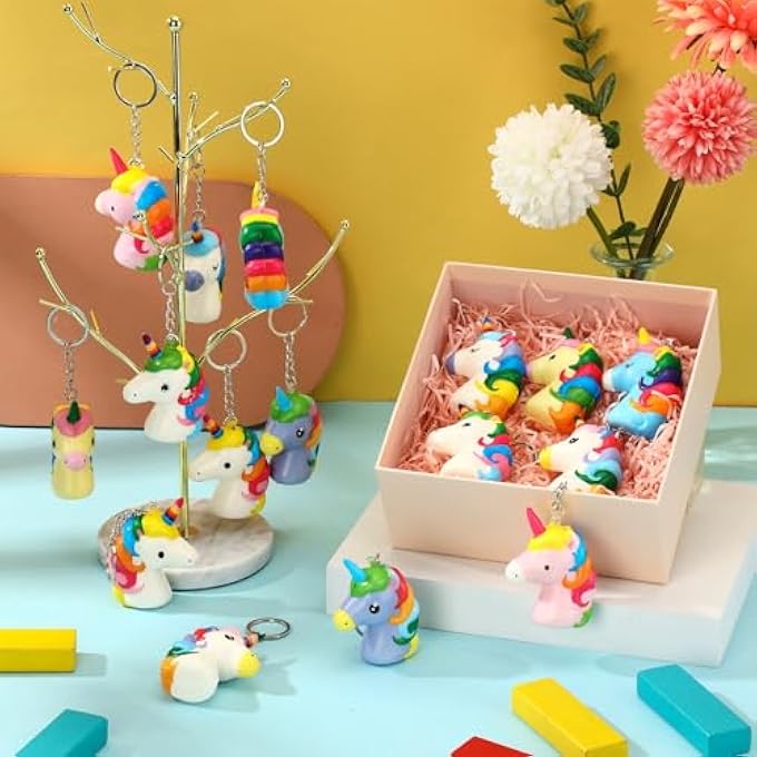 RoundFunny 16 Pcs Unicorn Stress Ball for Unicorn Party Favors Slow Rising Stress Reliever Birthday Party Favors Shower birthday Gifts for Guests - Image 4