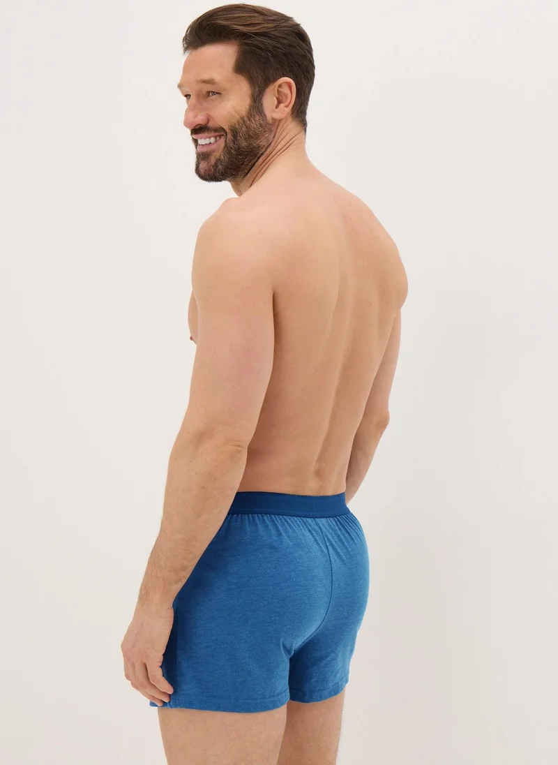 Matalan 5 Pack Blue Loose Fit Boxers