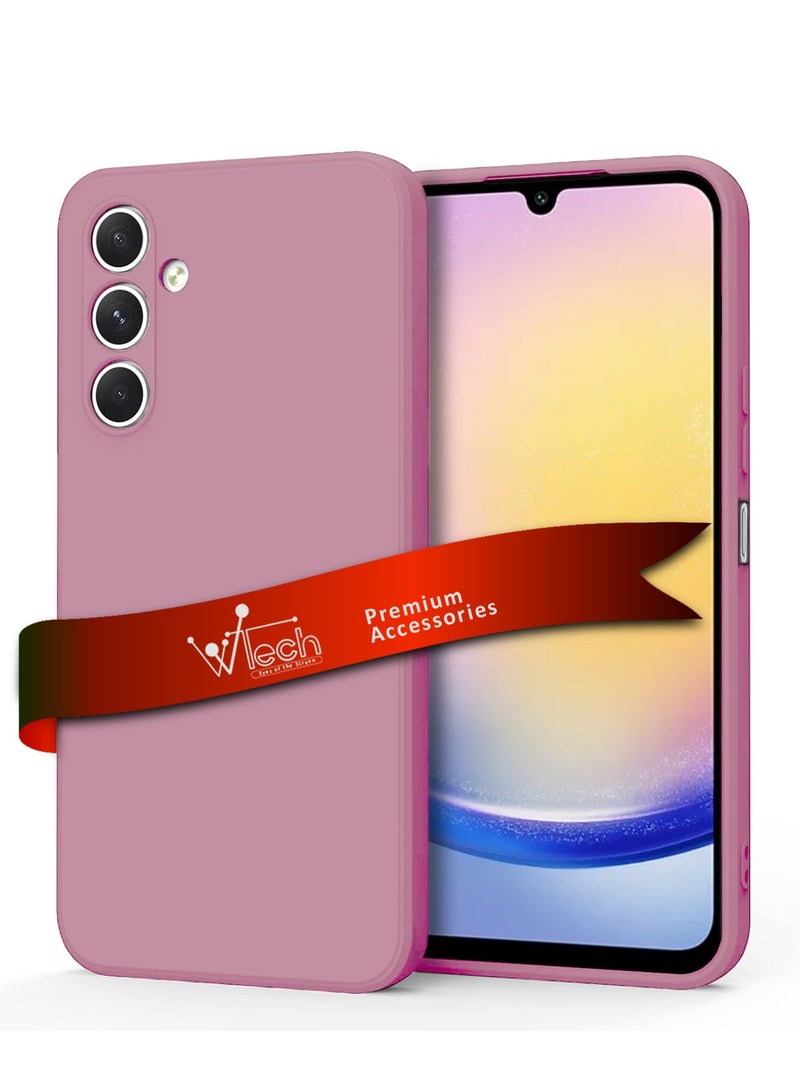 Wtech Soft Liquid Silicone Case Cover For Samsung Galaxy A25 5G 2023 Pink - Image 1