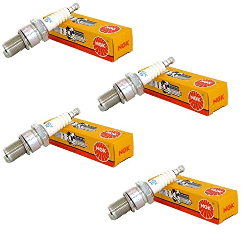 NGK Spark Plug LFR6A 6668 (Pack of 4) Watercraft FX FZR FZS VX VXR VXS Reach 26.5mm Hex Size 16mm Gap 0.9mm Resistor Value 5K Ohm - Image 1