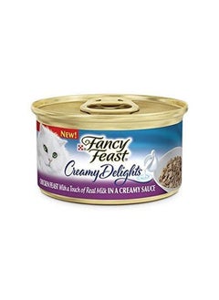 Fancy Feast Fancy Feast Purina, Creamy Delight, Chicken Feast with a Touch of Real Milk in A Creamy Sauce, 3 oz (Pack of 6 cans)  - Image 2