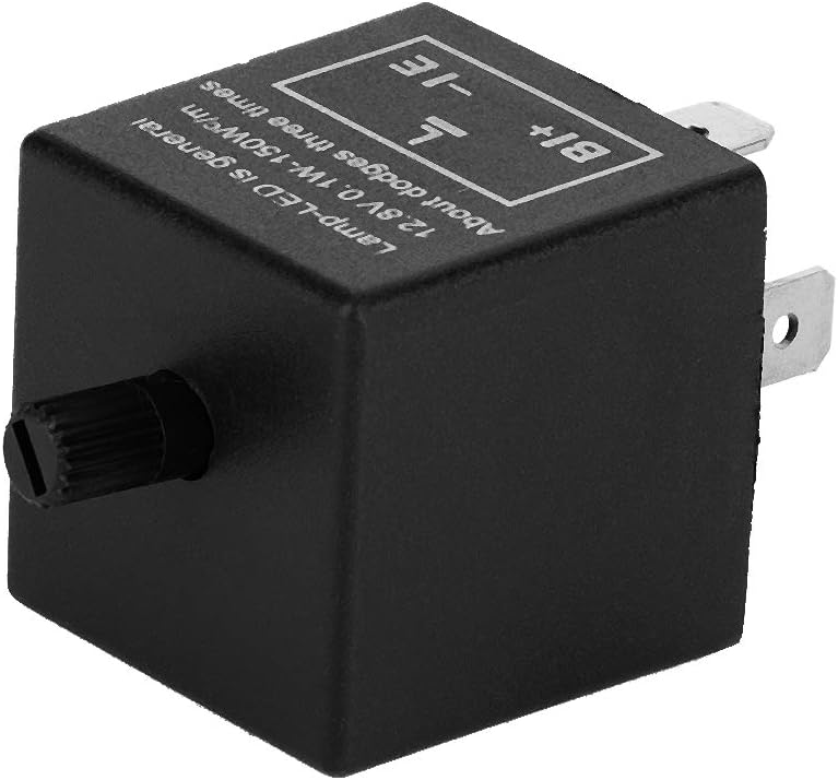 YOSOO LED Flasher Relay, 12V 3 Pin Adjustable LED Electronic Relay for Motorcycle Turn Light Indicator Light - Image 5