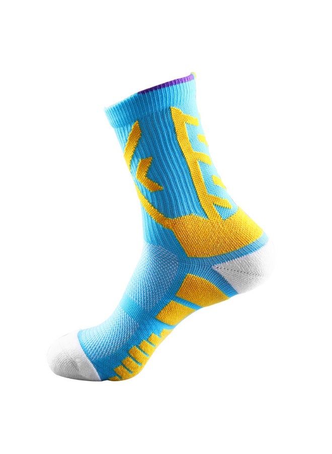 KUYING Fashion Anti Slip Breathable Sports Socks Four Piece Set 