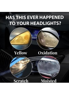 EVO Premium Headlight Decontamination Restoration Polish 100ml - Removes Yellowing, Oxidation, Scratches, Enhances Clarity  - Image 4