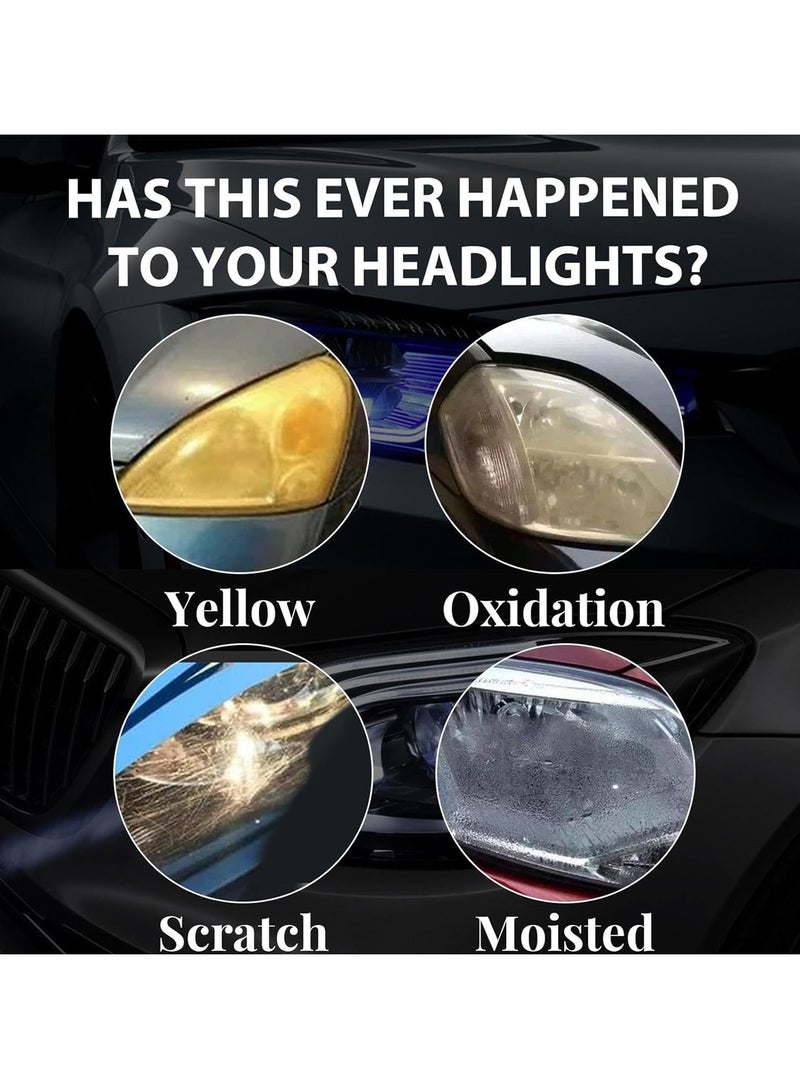 إيفو ملمع فاخر لاستعادة وتطهير المصابيح الأمامية 100 مل - يزيل الاصفرار والأكسدة والخدوش ويعزز الوضوح - Image 4