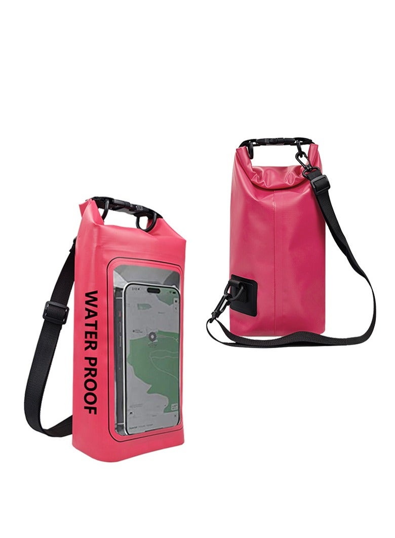 Generic 2L  Dry Bag Swimming Pack Touch Screen Outdoor Waterproof Kayak Storage Bag Trekking Drifting Rafting Surfing Boating Backpack