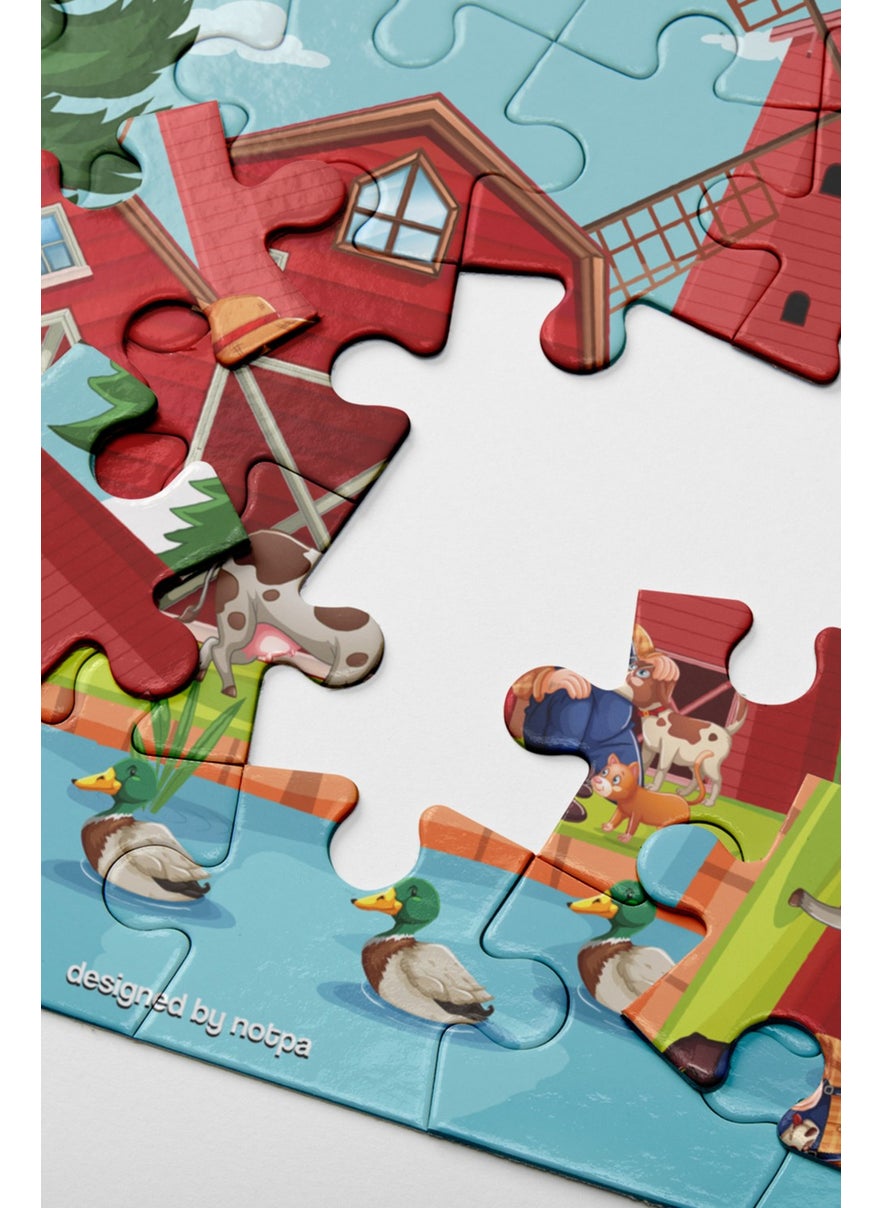KutuTR Notpa Educational and Tutorial Wooden Colorful Puzzle Set of 4 for Children 2  - Image 5