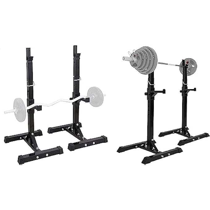 rayihni X Squat Rack Bench Press Men'S Fitness Barbell Rack Multifunctional Shelf Adjustable Bracket Home Indoor Gym Strength Training Stand Squat Rack Weight Lifting - Image 3