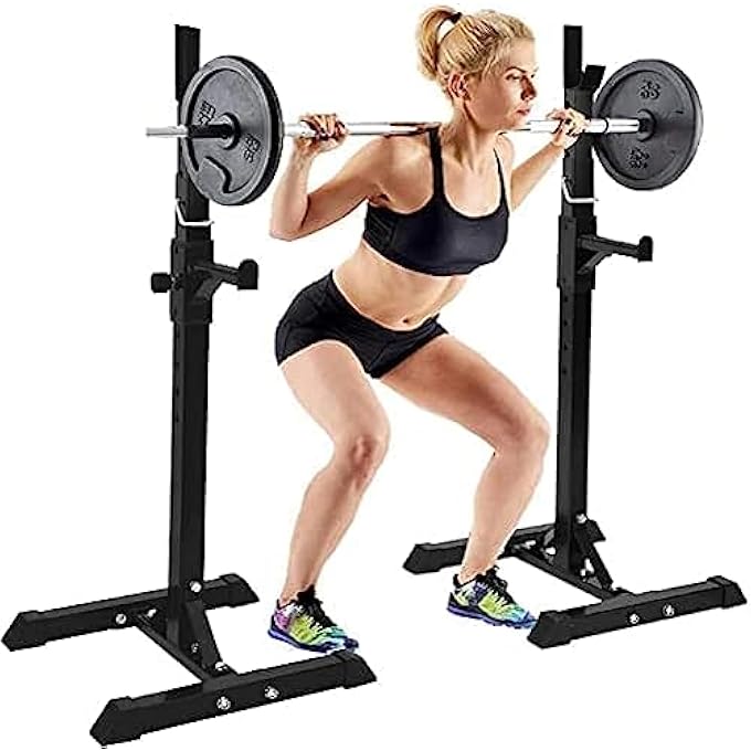 rayihni X Squat Rack Bench Press Men'S Fitness Barbell Rack Multifunctional Shelf Adjustable Bracket Home Indoor Gym Strength Training Stand Squat Rack Weight Lifting - Image 2