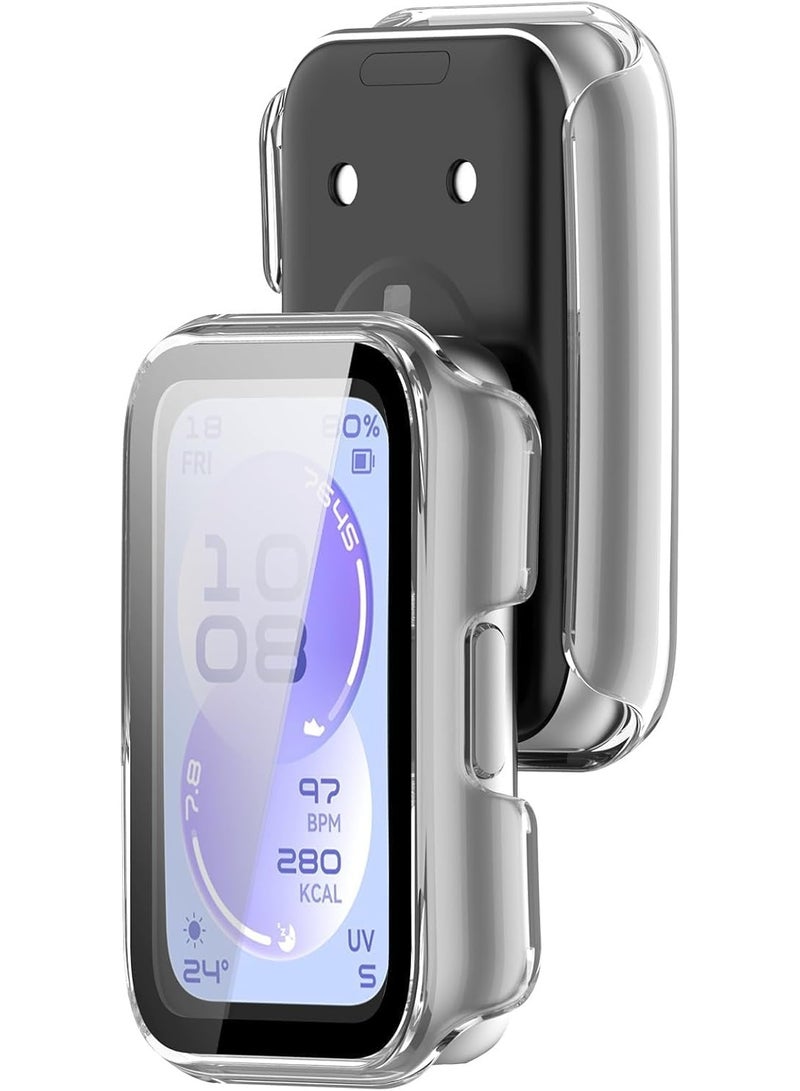rocooart Case Compatible with HUAWEI band 11 Watch Glass Protective Film Hard Plastic Frame HUAWEI band 11 Watch Case - Image 3