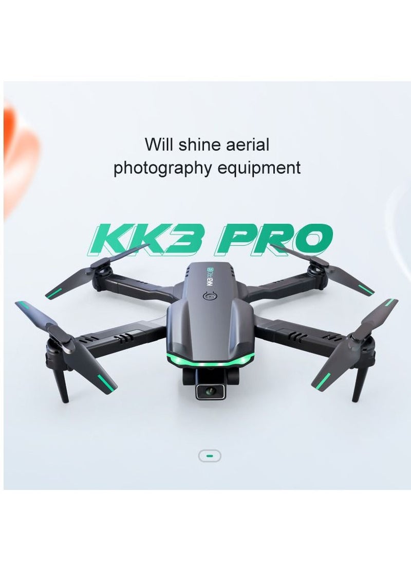 Mi VAZA - KK3 Pro Mini Drone Toys HD Dual Camera WIFI FPV Obstacle Avoidance Remote Quadcopter Foldable Rc Dron With 2 Battery for Kids Toys Hobbies for Beginners Not Professional Drone - Image 1