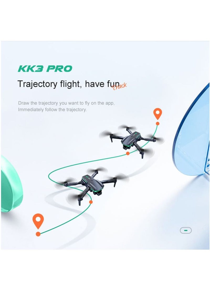 Mi VAZA - KK3 Pro Mini Drone Toys HD Dual Camera WIFI FPV Obstacle Avoidance Remote Quadcopter Foldable Rc Dron With 2 Battery for Kids Toys Hobbies for Beginners Not Professional Drone - Image 1