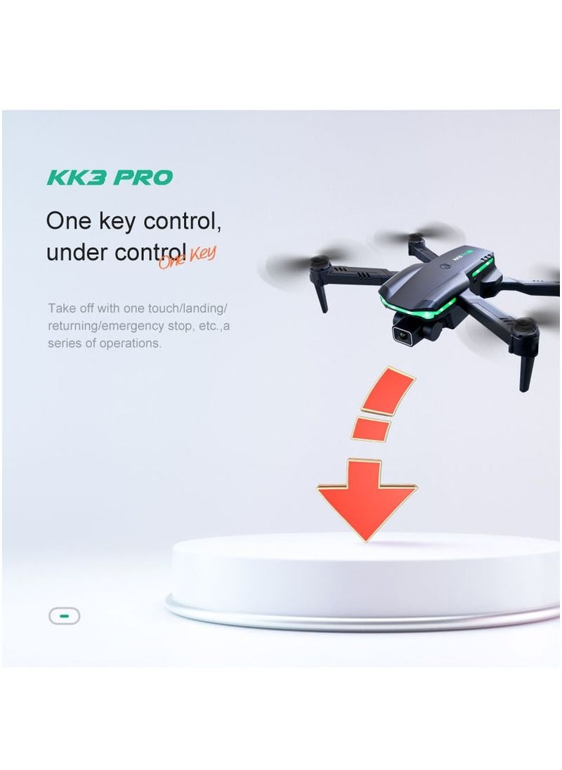 Mi VAZA - KK3 Pro Mini Drone Toys HD Dual Camera WIFI FPV Obstacle Avoidance Remote Quadcopter Foldable Rc Dron With 2 Battery for Kids Toys Hobbies for Beginners Not Professional Drone - Image 1