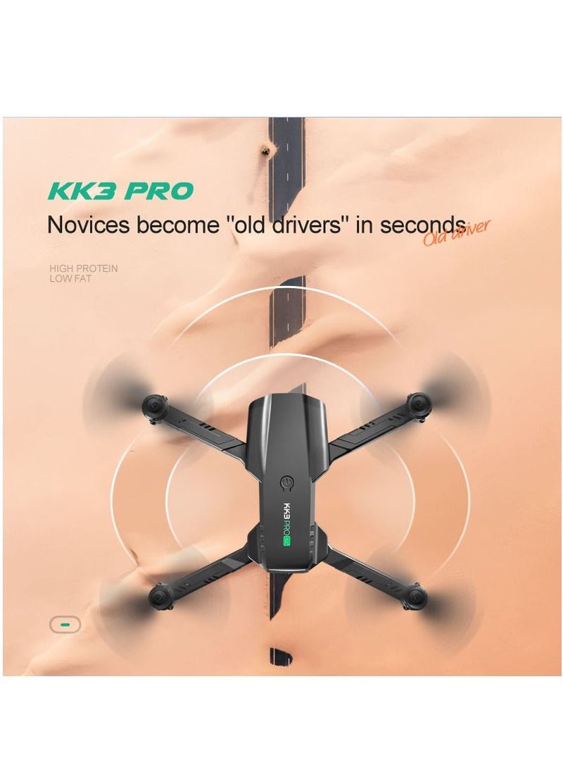Mi VAZA - KK3 Pro Mini Drone Toys HD Dual Camera WIFI FPV Obstacle Avoidance Remote Quadcopter Foldable Rc Dron With 2 Battery for Kids Toys Hobbies for Beginners Not Professional Drone - Image 1