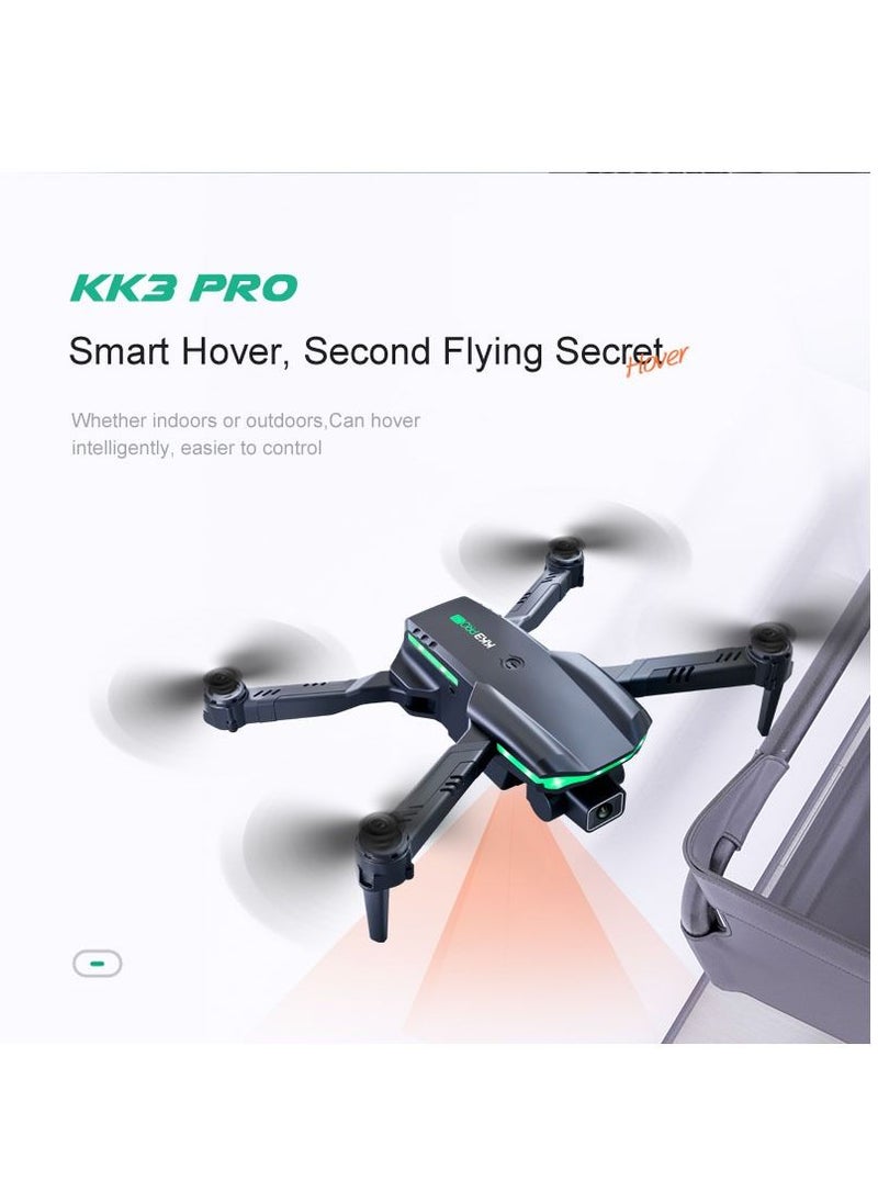 Mi VAZA - KK3 Pro Mini Drone Toys HD Dual Camera WIFI FPV Obstacle Avoidance Remote Quadcopter Foldable Rc Dron With 2 Battery for Kids Toys Hobbies for Beginners Not Professional Drone - Image 1