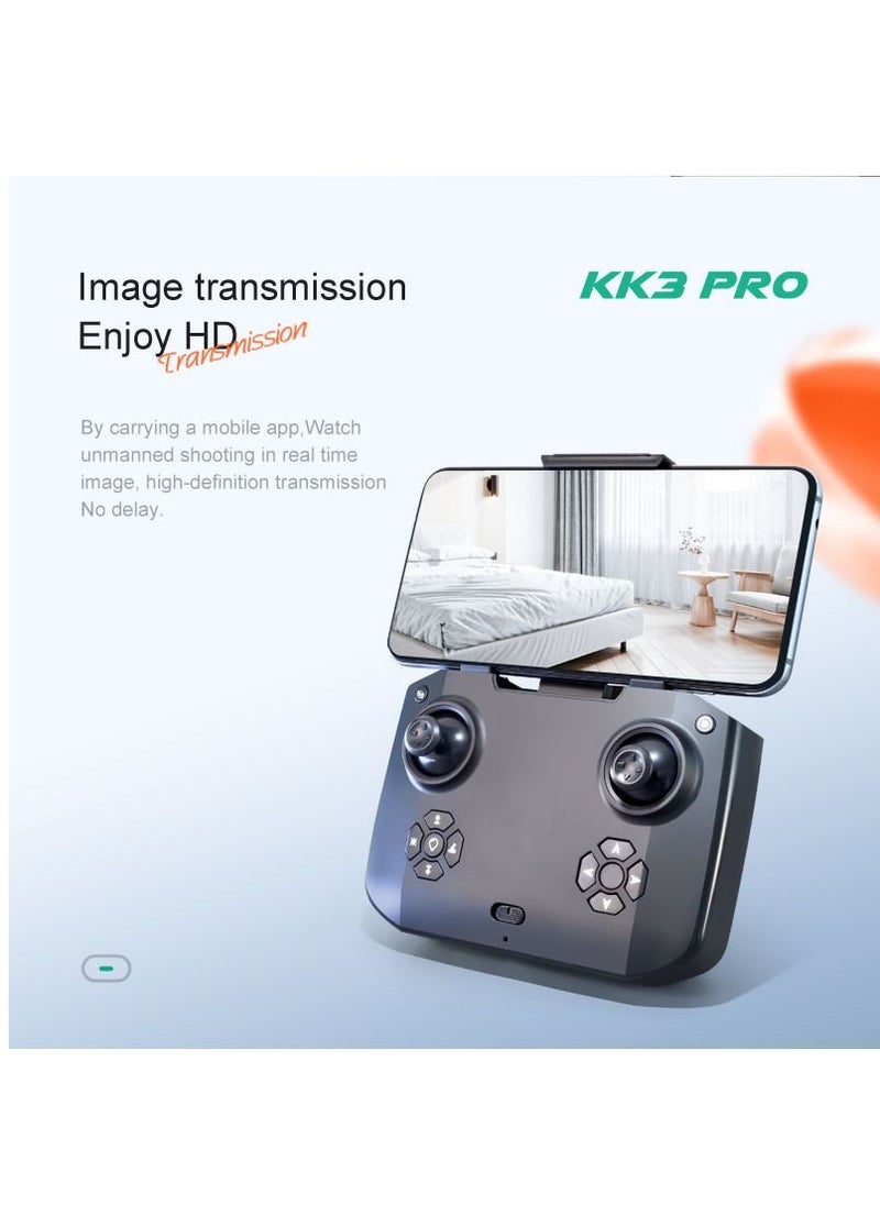 Mi VAZA - KK3 Pro Mini Drone Toys HD Dual Camera WIFI FPV Obstacle Avoidance Remote Quadcopter Foldable Rc Dron With 2 Battery for Kids Toys Hobbies for Beginners Not Professional Drone - Image 1