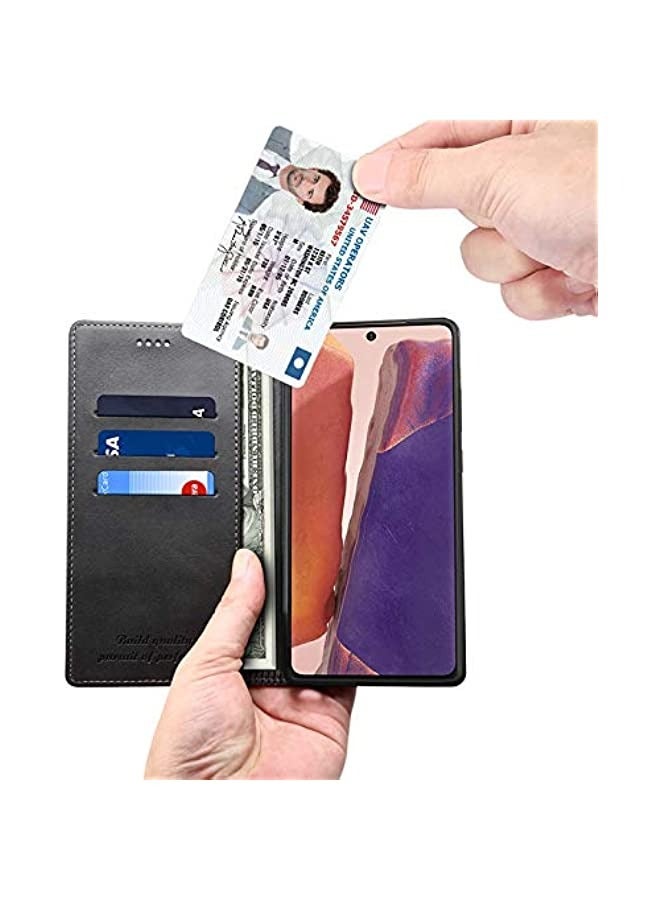 erorex Wallet Case for Samsung Galaxy Note 20 5G PU Leather Folio Flip Cover Card Holder Slot Kickstand Cash Pocket Book Folding Case  - Image 3