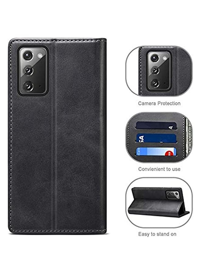erorex Wallet Case for Samsung Galaxy Note 20 5G PU Leather Folio Flip Cover Card Holder Slot Kickstand Cash Pocket Book Folding Case  - Image 2