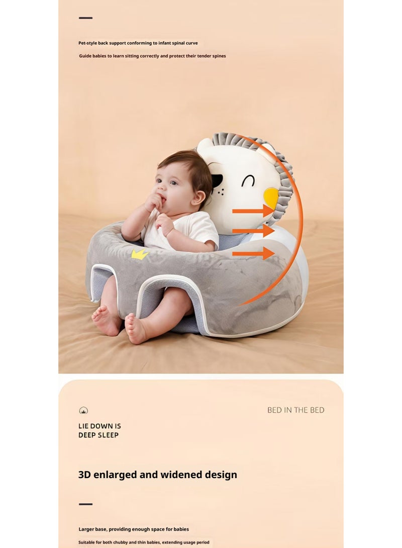 ChenDa Baby Sitting Support Seat Sofa, 3D ergonomic design, 100% grade A organic fabric, stable and no sagging, suitable for learning to sit, perfect for baby growth and development to learn sitting posture perfect toddler gift - Image 4