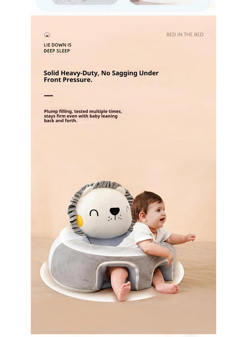 ChenDa Baby Sitting Support Seat Sofa, 3D ergonomic design, 100% grade A organic fabric, stable and no sagging, suitable for learning to sit, perfect for baby growth and development to learn sitting posture perfect toddler gift - Image 5