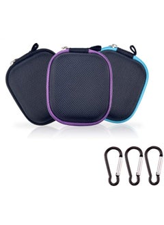 Elandy 3PCS Portable Essential Oil Carrying Case Hold 6 Bottles Mini Essential Oil Storage Bag Organizer Hard Shell Carry Pouches Hold Up To 1ml 2ml 3ml 5ml Essential Oils 