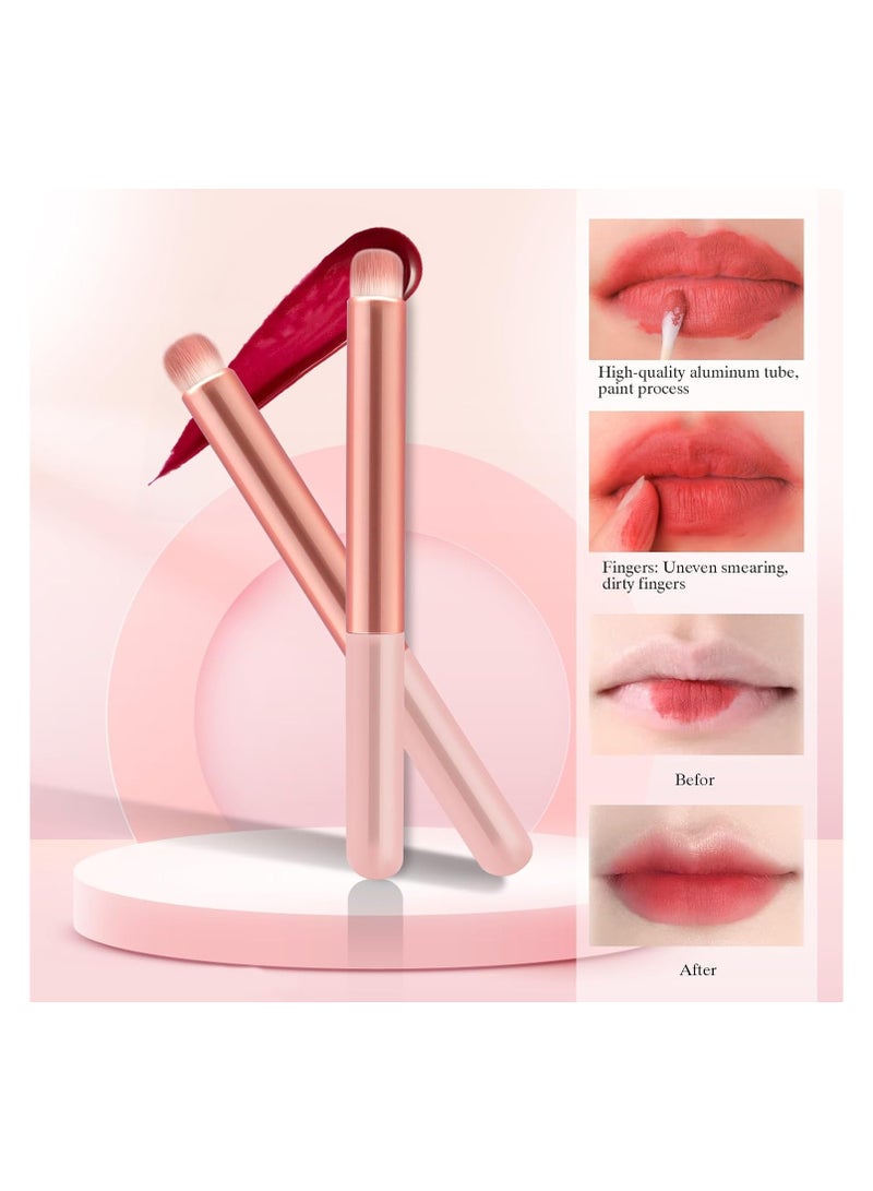 Generic Lip Brush Lip Smudge Brushes Lipstick Brush with Tubes 3PCS Lip Gloss Applicator Wands Lip Brushes Multi-purpose Lip Makeup Brush Eyeshadow Brush Concealer Brush Lip Gloss Wands Applicator Tool Kits  - Image 1