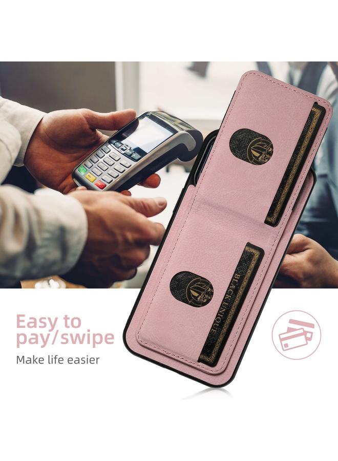 Suteni Case For iPhone 16 Plus H03 Litchi Leather Card Bag Stand Back Phone Case - Image 3