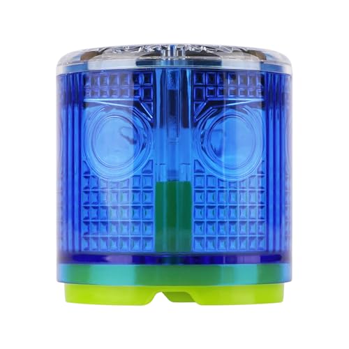 Aolyty Solar Strobe Warning Light Strong Magnetic Base Flashing Super Bright 360 Degree Automatically Turn On Waterproof for Construction Traffic Factory (Blue) - Image 1