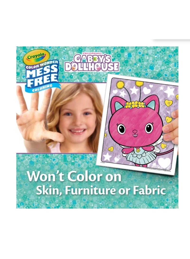 Crayola Color Wonder Mess Free Gabby's Dollhouse Coloring Set | easy storage and portability with the kit packed in a handy, folder-style packaging, perfeCountfor on-the-go coloring | Ideal for kids aged 3 and up, this set makes a standout gift for both boys and girls - Image 3