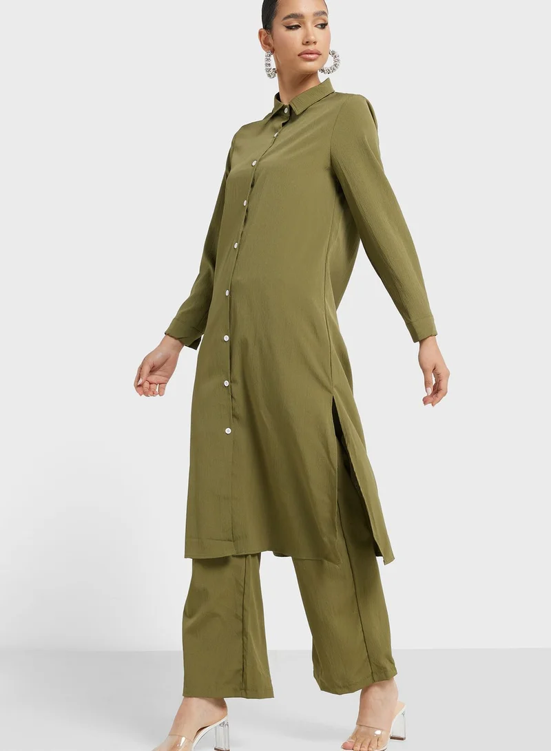 Khizana Longline Shirt And Pant Set