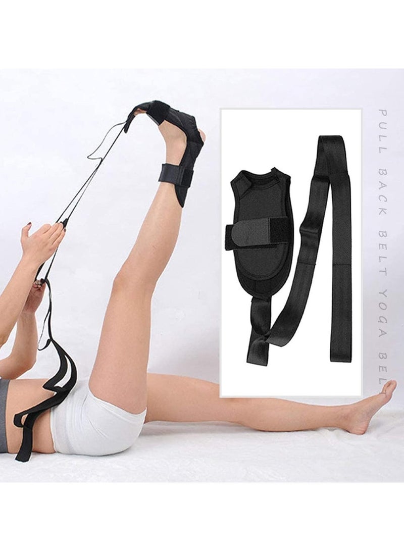 كيلا شريط شد الساق، حزام شد القدم لليوجا، حزام شد الساق، لالتهاب اللفافة الأخمصية، نتوءات الكعب، تدلي القدم، التهاب وتر العرقوب، عضلة الفخذ الخلفية، مساعدة شد العلاج الطبيعي - Image 4