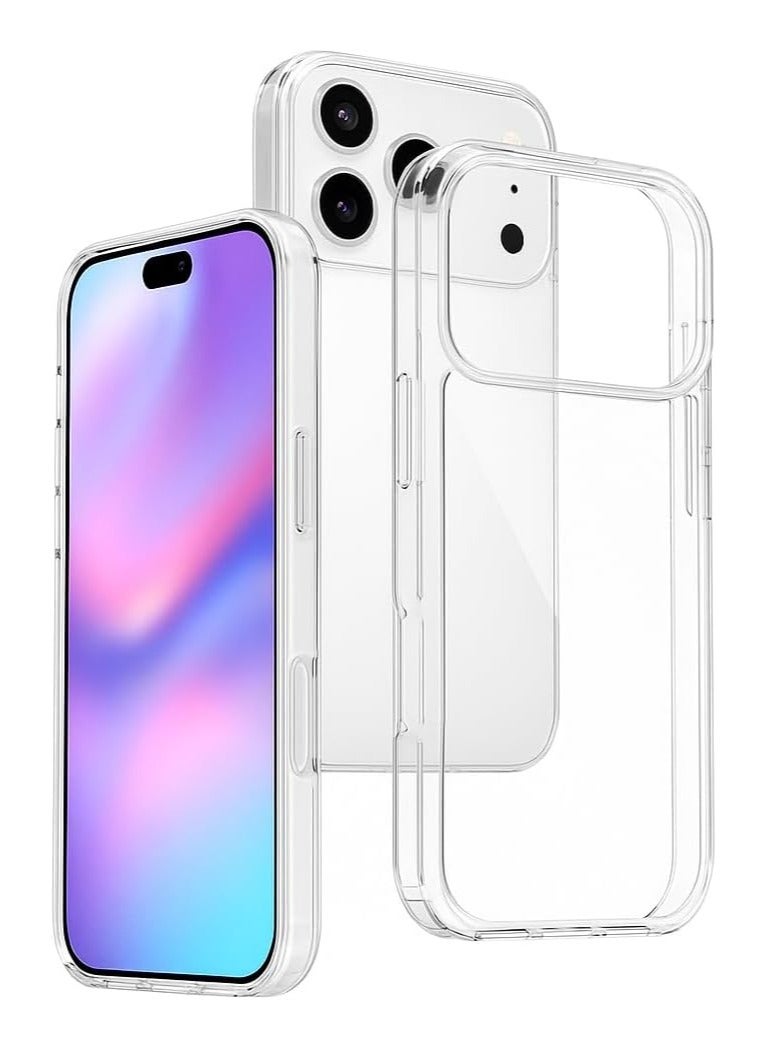 Denx Clear Magnetic Case for iPhone 17 Pro, Compatible iphone 17 Pro with, Translucent Back  Shockproof Phone Cover. - Image 1